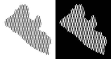 Yarı ton Liberya Haritası