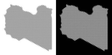 Yarı ton Libya Haritası