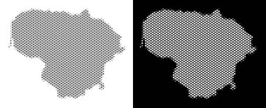 Yarı ton Litvanya Haritası