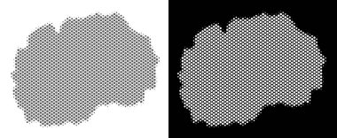 Yarı ton Makedonia harita