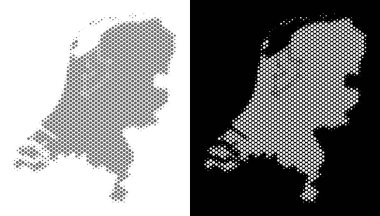 Noktalı resim Hollanda Haritası