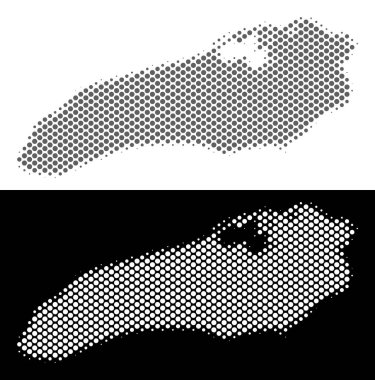 Yarı ton Ontario Gölü harita