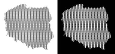 Yarı ton Polonya harita