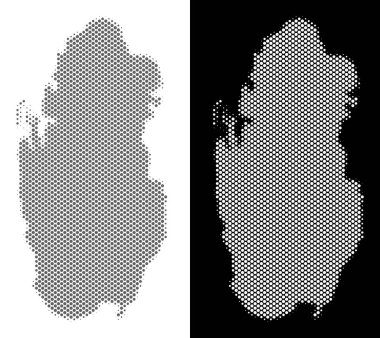 Yarı ton Katar harita