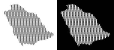 Yarı ton Suudi Arabistan harita