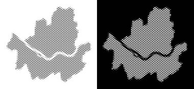 Yarı ton Seoul şehir haritası