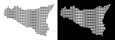 Yarı ton Sicilia harita