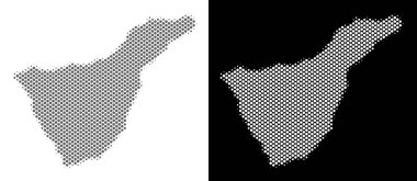 Yarı ton Tenerife İspanya ada Haritası