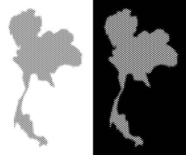 Yarı ton Tayland Haritası