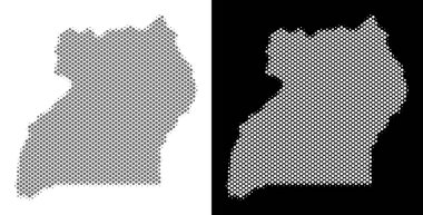 Yarı ton Uganda Haritası