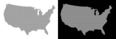 Yarı ton ABD harita