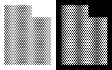 Yarı ton Utah State harita