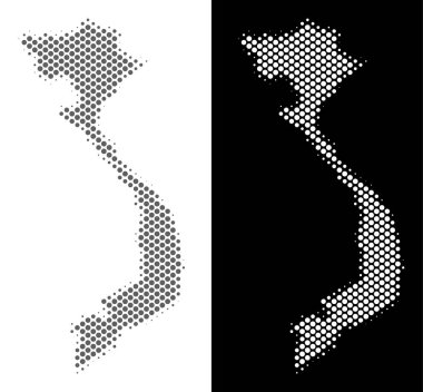 Yarı ton Vietnam Haritası