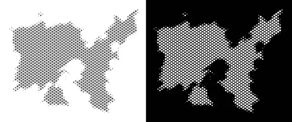 Yarı ton Limnos Yunan Adası Haritası