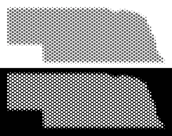 Yarı ton Nebraska eyalet harita