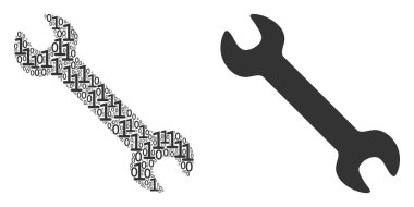 İngiliz anahtarı mozaik ikili basamak