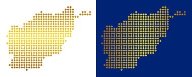 Altın nokta Afganistan harita