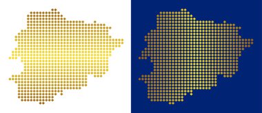 Altın nokta Andorra Haritası