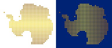 Altın nokta Antarktika harita