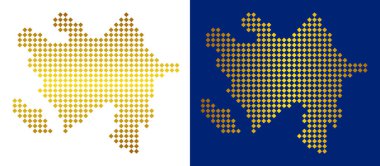 Altın nokta Azerbaycan Haritası