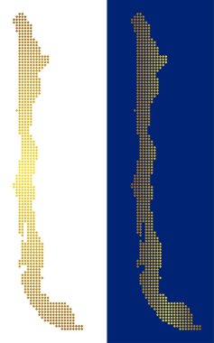 Altın nokta Şili Haritası