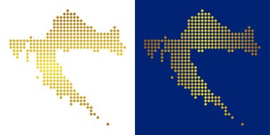 Altın nokta Hırvatistan haritası