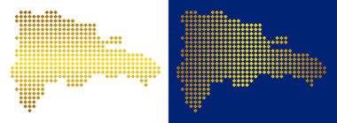 Altın nokta Dominik Cumhuriyeti Haritası