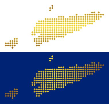 Altın soyut Doğu Timour harita