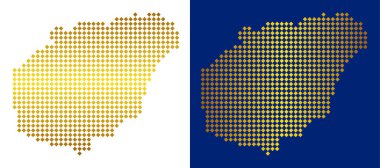 Altın Hainan Adası harita noktalı