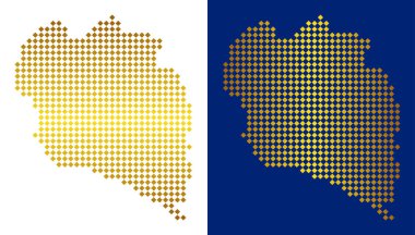 Altın nokta Koh Samui Tayland ada Haritası