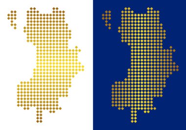 Altın nokta Koh Tao Tayland ada Haritası