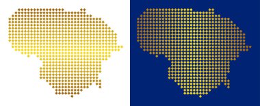 Altın nokta Litvanya Haritası