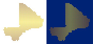 Altın soyut Mali Haritası