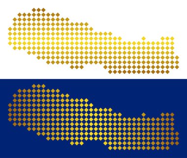 Altın nokta Nepal Haritası