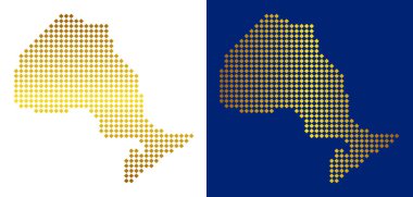 Golden soyut Ontario Eyaleti harita