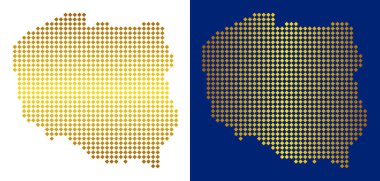 Altın nokta Polonya harita