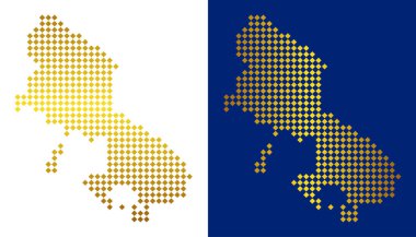 Altın nokta Skyros Yunan Adası Haritası