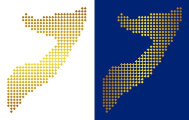 Altın nokta Somali Haritası