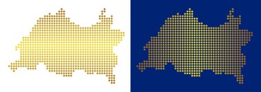 Altın soyut Tataristan Haritası