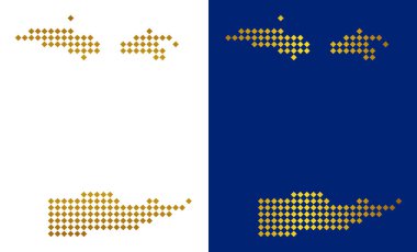 Altın nokta ABD Virgin Adaları Haritası