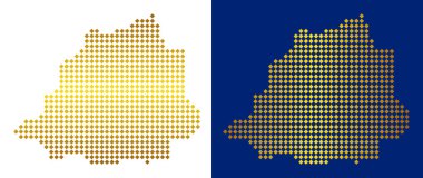 Altın soyut Vatikan Haritası