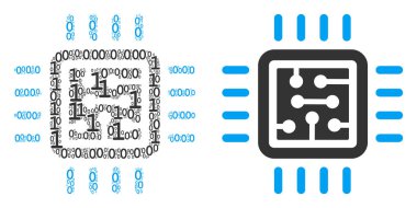 CPU devre mozaik ikili basamak