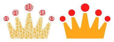 Taç kompozisyon ikili basamak