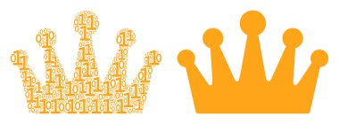 Taç kompozisyon ikili basamak