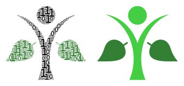 Ekoloji adam mozaik ikili basamak