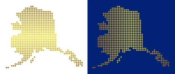 Altın nokta Alaska harita