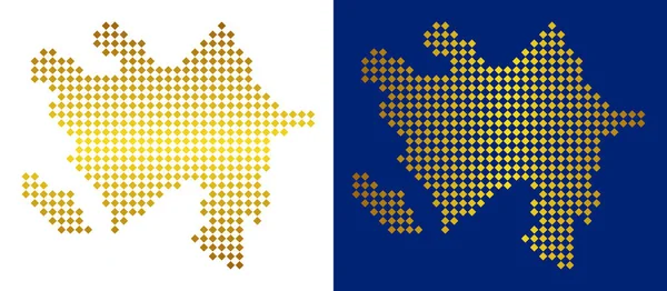 Altın nokta Azerbaycan Haritası