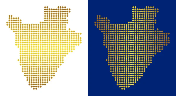 Altın nokta Burundi Haritası