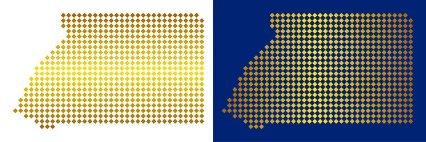 Altın nokta Ekvator Ginesi harita