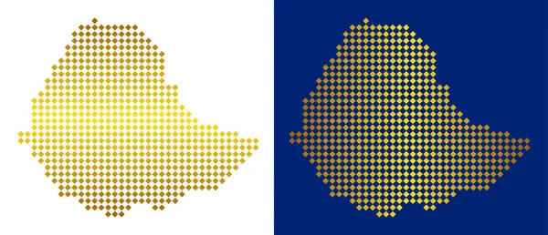 Altın nokta Etiyopya Haritası